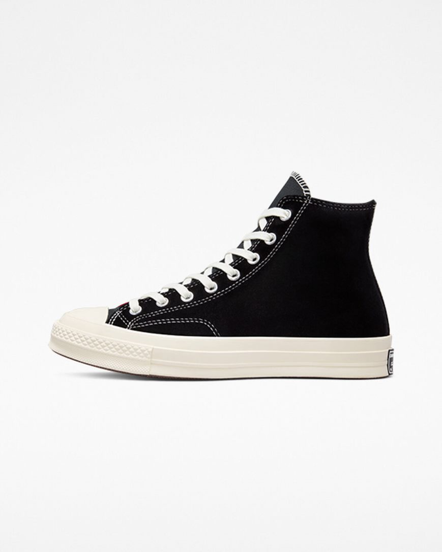 Tenisi Inalti Dama Converse Chuck 70 Beyond Retro Velvet Negrii Rosii | RO CQYNH094